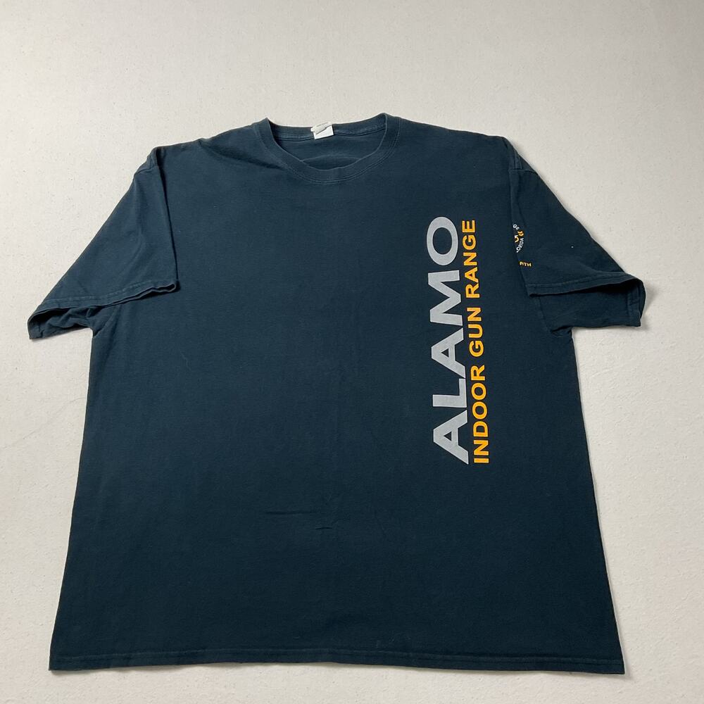 Alamo Indoor Gun Range Gildan Black Adult 2XL Short Sleeve T Shirt